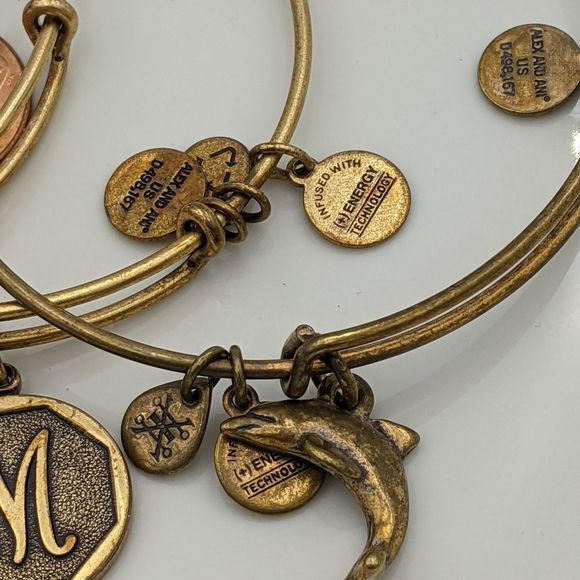 Alex and Ani Rafaleian Silver Set of 3 Bracelets - Picture 2 of 10